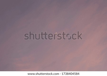 Sky background with moon at twilight