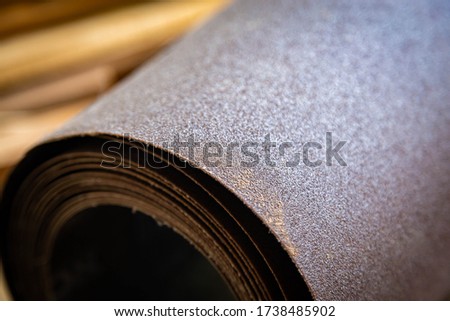 Sandpaper used for sanding wood background