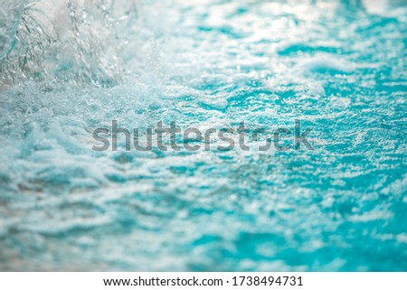 Abstract image of water from fountain with high shutter speed.