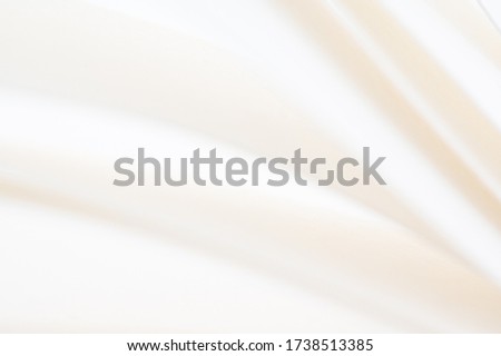 White cloth or soft paper abstract background  with soft waves.