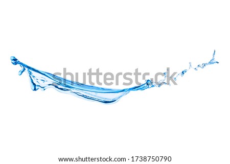 Splash of water on a white background isolated