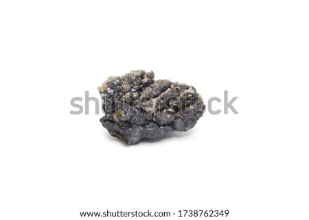 colorful natural stone on white background