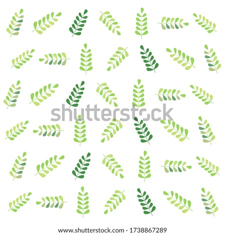 Seamless leaf pattern. Vector illustration. Vector graphic. 