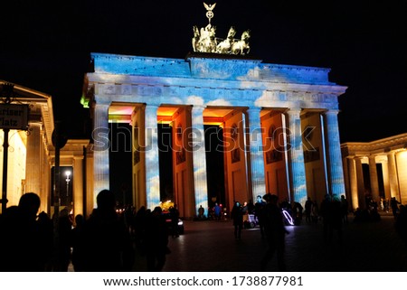 Festival of Lights, Brandenburger Tor, Pariser Platz, Mitte, Berlin, Deutschland