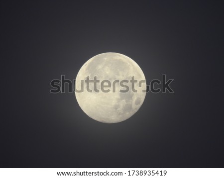 photo of moon in clear skies