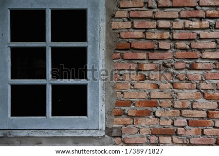 Brick windows and walls. can be used for background