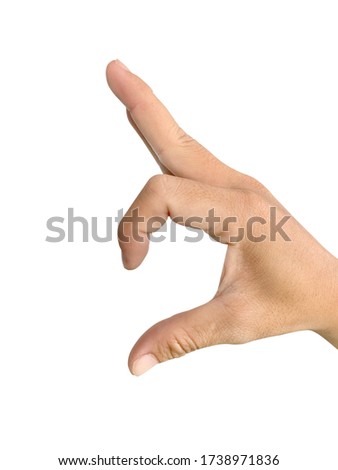 hands showing half of heart gesture. heart of men concept. hands of young people in love folded in the shape of a heart. Isolated on white background with clipping path.