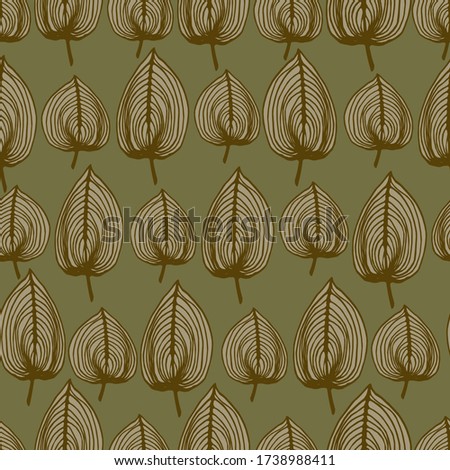Seamless pattern with autumn leaves. Fall. 