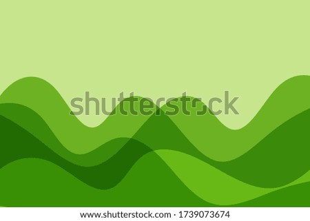 
Horizontal green wavy abstract background vector design