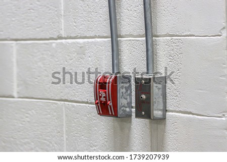 INSTALL MANUAL PULL STATION AND
FIRE FIGHTER TELEPHONE JACK AT WALL ,FIRE ALARM SYSTEM,EMERGENCY CALL