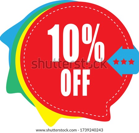10 Percentage  Off Discount Offer sale Graphics