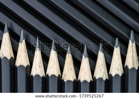 Absctract background of wooden pencils.
