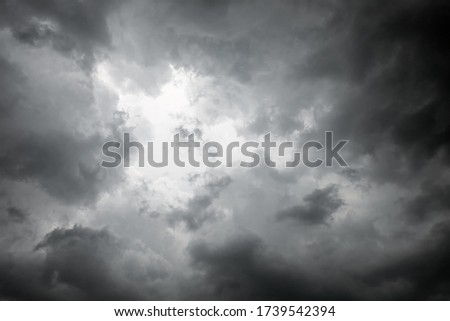Clouds. Rain clouds. Storm is coming. Before a heavy rainstorm. Rain clouds background.