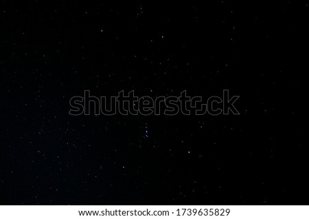 bright URSA major and stars in the night sky