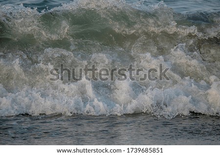 wave splash sea beach macro, close up