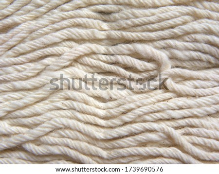 Close up of white cotton wicks of oil lamp Royalty-Free Stock Photo #1739690576