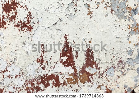 background old wall with peeling paint