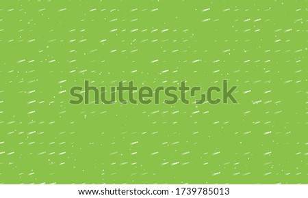 Seamless background pattern of evenly spaced white comet symbols of different sizes and opacity. Vector illustration on light green background with stars