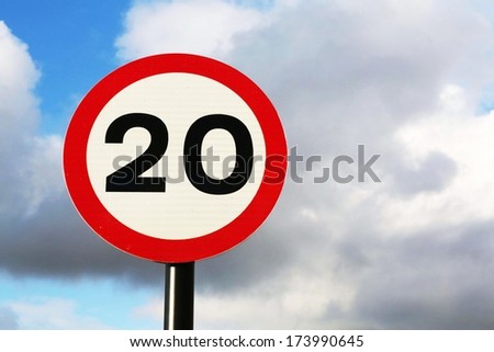 Road Sign Speed Limit Km Stock Photos And Images Avopix Com