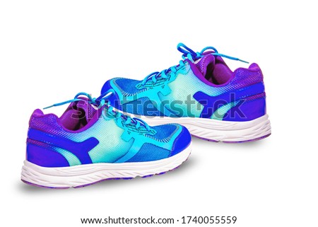 Sports shoes for health That separates from the new technology light background clipping part