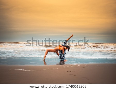 Female Dancer at the beach 010