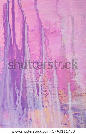 Multicolor abctract painting background. Abstract painting pink and puprle shades colorful texture. Modern futuristic pattern. Artwork for creative graphic design.