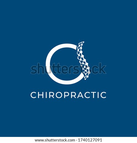 O letter of the alphabet vector logo. Chiropractic logo. Health care logo. Spa and wellness emblem