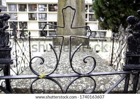 Niches in cemetery, sacred and religious place, Christianity