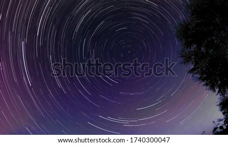 Star trails, night photography, Kildare