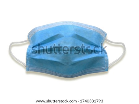 Medical Mask virus protection isolated on a white background