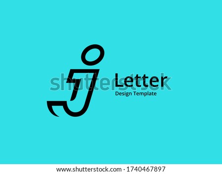 Letter J logo icon design template elements Royalty-Free Stock Photo #1740467897
