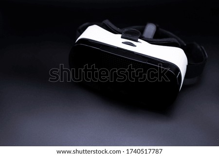 VR Virtual Reality headset closeup