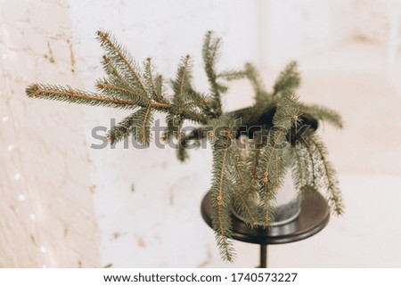decorations for the New Year holidays, options for decorating the house. Christmas background
