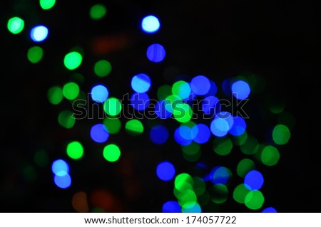 green&blue  bokeh abstract light background