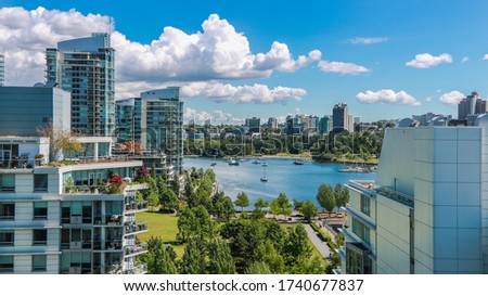 False Creek in Vancouver on a bright day
