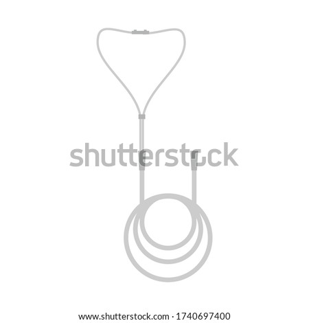 This is a nasal cannula tube for oxygenation therapy. 
