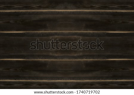 Brown seamless wood texture background. Wooden lining boards wall. old panels pattern. Horizontal planks.