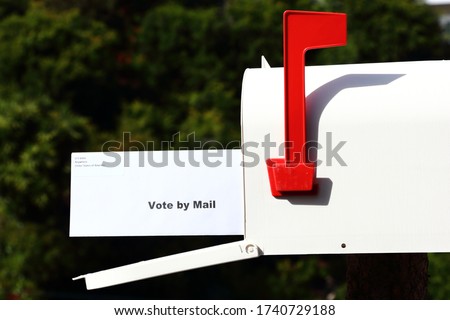 Voting By Mail in an Election Royalty-Free Stock Photo #1740729188