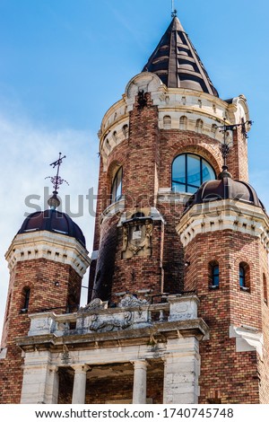 Beautiful Gardos Tower, also known as Millennium Tower located in Zemun, Belgrade, Serbia.