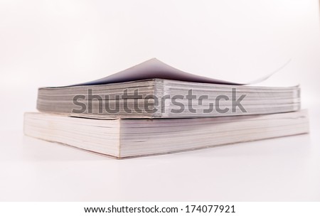 Photo of book on isolate background