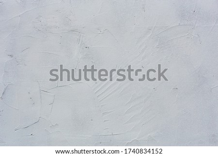 flat rough white plaster wall background and texture
