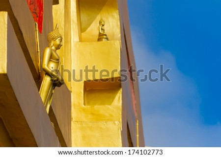 Statue buddha gold in Thailand 