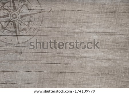 Empty wooden background in maritime style for sailing or cruising