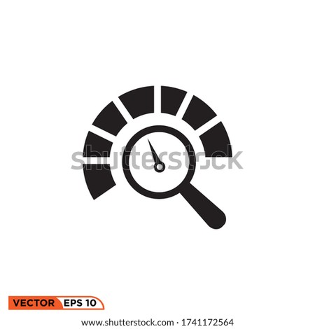 speed test icon design vector illustration template