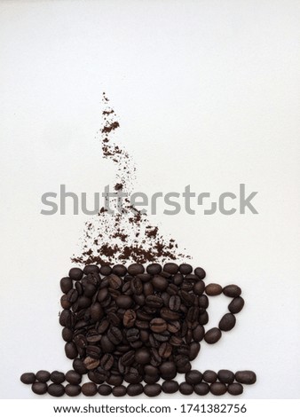  made a cup of coffee with grains.food 