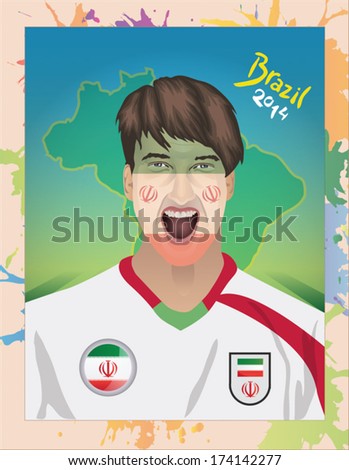 Iran football fan