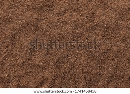 ground coffee beans in powder, use as background texture