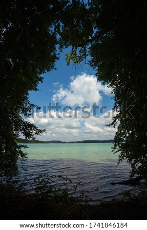 View of the Ammersee lake in Munich.