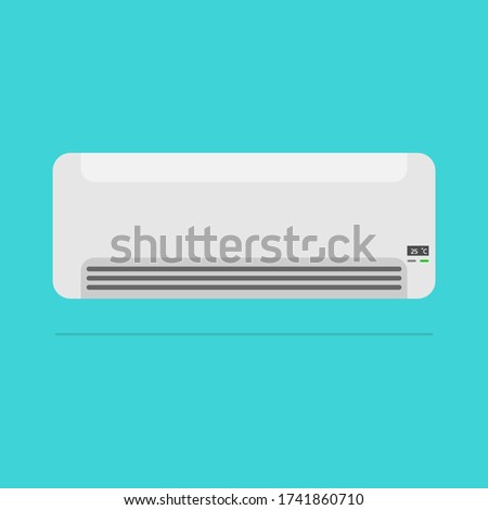 air condition icon , cooling breeze blows cold , vector , illustrator.
