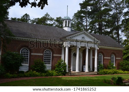 Library at Pinehurst Village in North Carolina Royalty-Free Stock Photo #1741865252